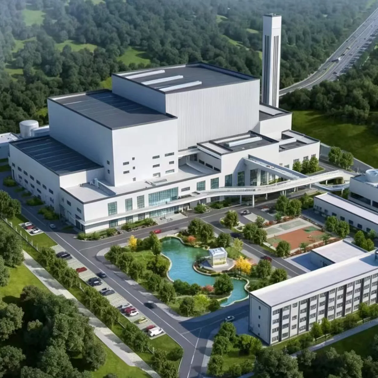 1000 Tonnen Hausmüllverbrennungsanlage